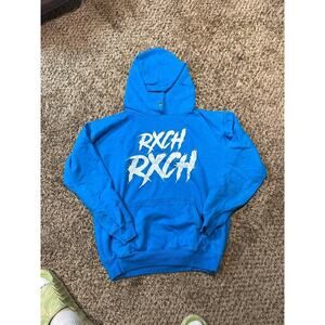 Rich Rich Royal Blue Pullover Hoodie Sweater Men Size Small